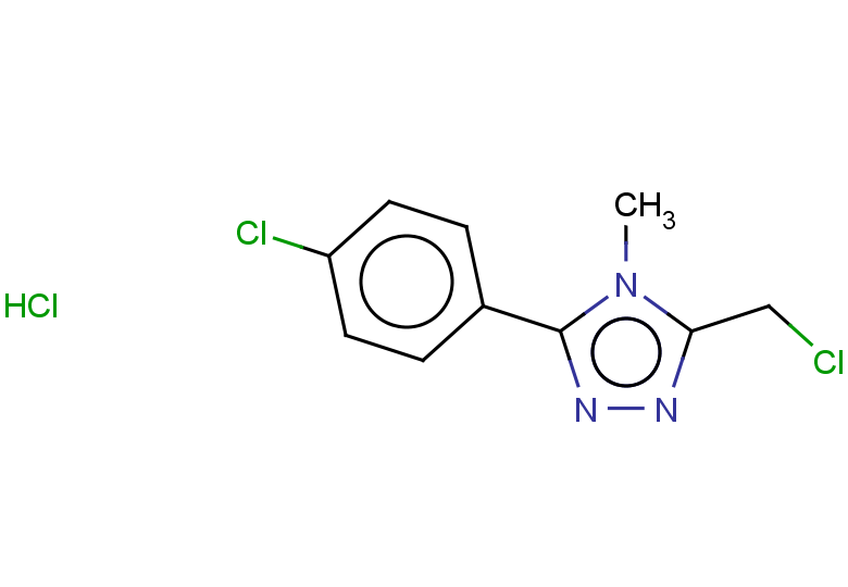 3-(chloromethyl)-5-(4-chlorophenyl)-4-methyl-4H-1,2,4-triazole hydrochloride