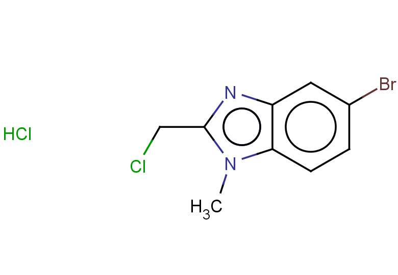 5-bromo-2-(chloromethyl)-1-methyl-1H-1,3-benzodiazole hydrochloride