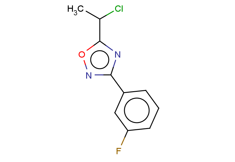 5-(1-chloroethyl)-3-(3-fluorophenyl)-1,2,4-oxadiazole