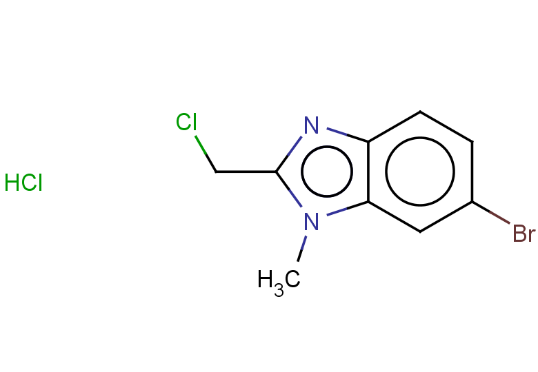 6-bromo-2-(chloromethyl)-1-methyl-1H-1,3-benzodiazole hydrochloride