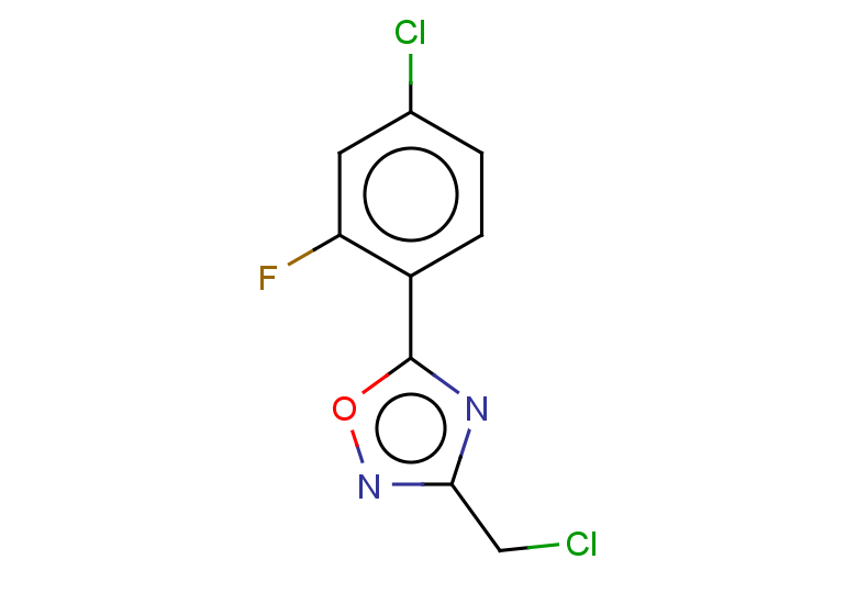 5-(4-chloro-2-fluorophenyl)-3-(chloromethyl)-1,2,4-oxadiazole