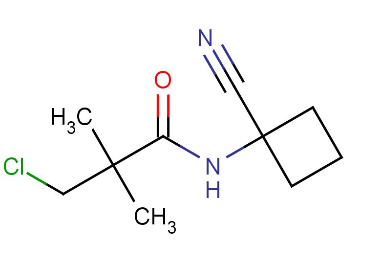 3-chloro-N-(1-cyanocyclobutyl)-2,2-dimethylpropanamide
