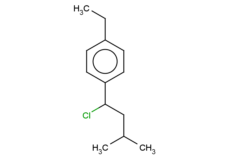 1-(1-chloro-3-methylbutyl)-4-ethylbenzene