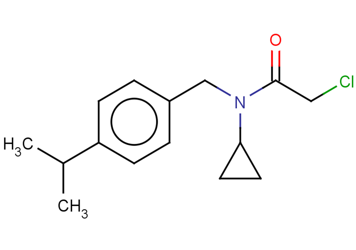 2-chloro-N-cyclopropyl-N-{[4-(propan-2-yl)phenyl]methyl}acetamide