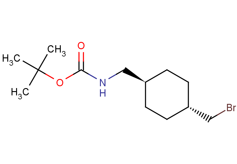 rac-tert-butyl N-{[(1r,4r)-4-(bromomethyl)cyclohexyl]methyl}carbamate, trans
