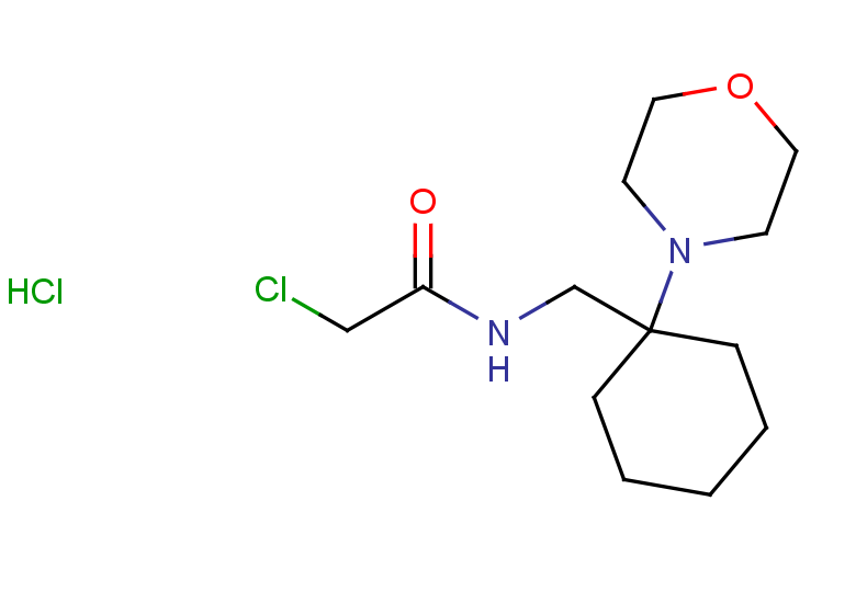2-chloro-N-{[1-(morpholin-4-yl)cyclohexyl]methyl}acetamide hydrochloride