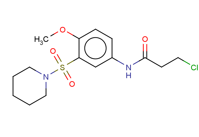 3-chloro-N-[4-methoxy-3-(piperidine-1-sulfonyl)phenyl]propanamide