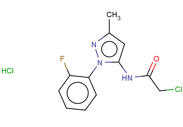 2-chloro-N-[1-(2-fluorophenyl)-3-methyl-1H-pyrazol-5-yl]acetamide hydrochloride