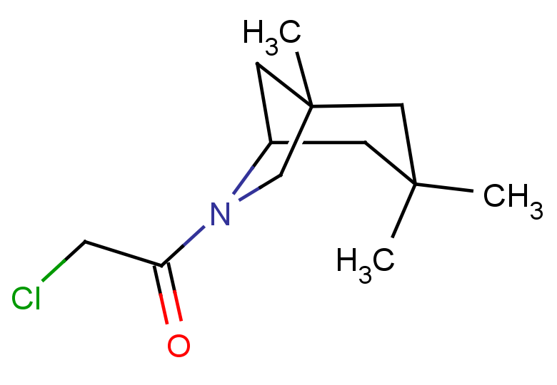 2-chloro-1-{1,3,3-trimethyl-6-azabicyclo[3.2.1]octan-6-yl}ethan-1-one