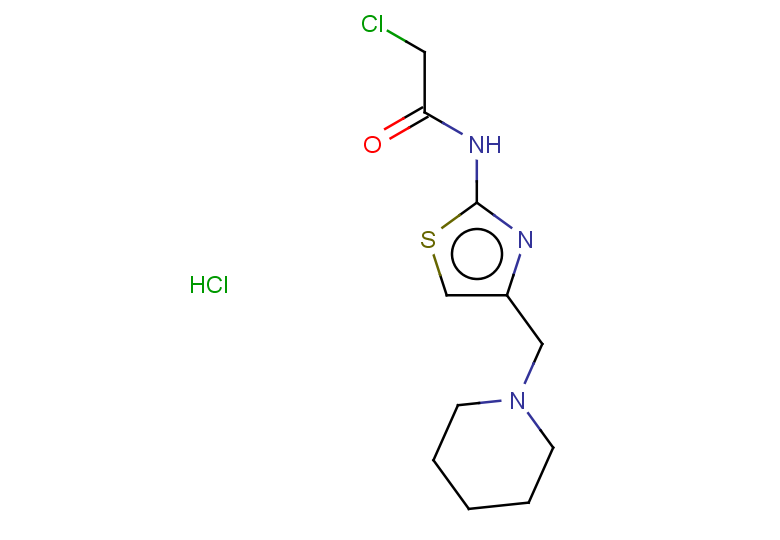 2-chloro-N-[4-(piperidin-1-ylmethyl)-1,3-thiazol-2-yl]acetamide hydrochloride