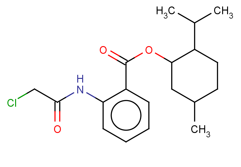 5-methyl-2-(propan-2-yl)cyclohexyl 2-(2-chloroacetamido)benzoate