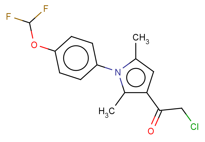 2-chloro-1-{1-[4-(difluoromethoxy)phenyl]-2,5-dimethyl-1H-pyrrol-3-yl}ethan-1-one