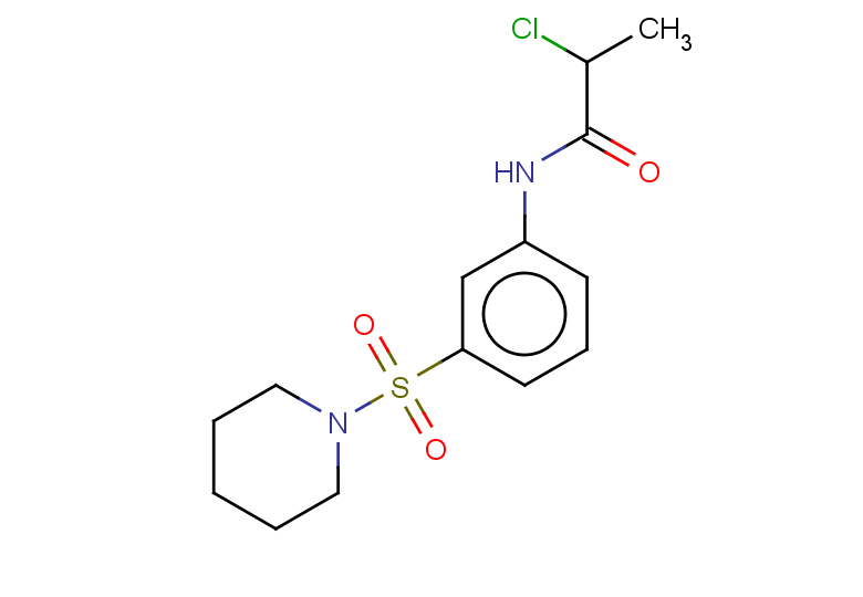 2-chloro-N-[3-(piperidine-1-sulfonyl)phenyl]propanamide