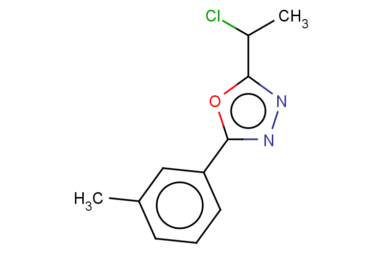 2-(1-chloroethyl)-5-(3-methylphenyl)-1,3,4-oxadiazole