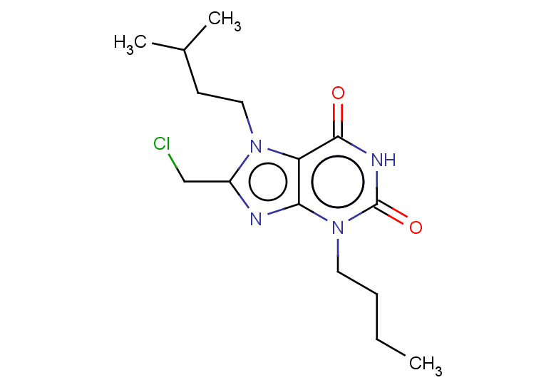 3-butyl-8-(chloromethyl)-7-(3-methylbutyl)-2,3,6,7-tetrahydro-1H-purine-2,6-dione