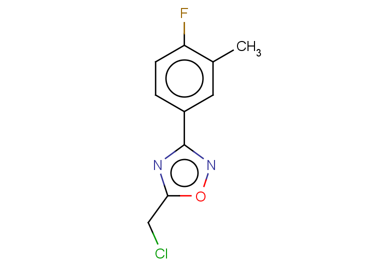 5-(chloromethyl)-3-(4-fluoro-3-methylphenyl)-1,2,4-oxadiazole