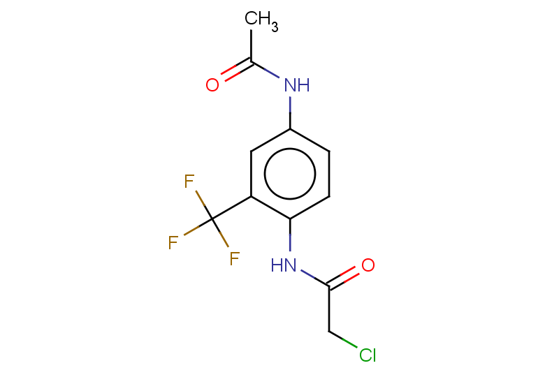 2-chloro-N-[4-acetamido-2-(trifluoromethyl)phenyl]acetamide