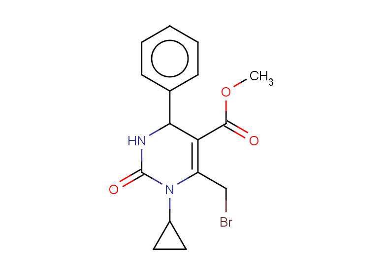 methyl 6-(bromomethyl)-1-cyclopropyl-2-oxo-4-phenyl-1,2,3,4-tetrahydropyrimidine-5-carboxylate