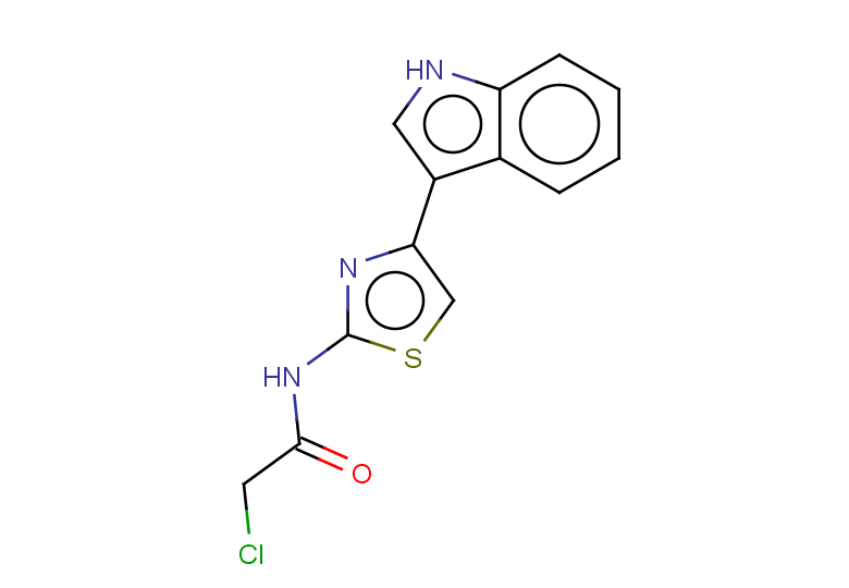 2-chloro-N-[4-(1H-indol-3-yl)-1,3-thiazol-2-yl]acetamide