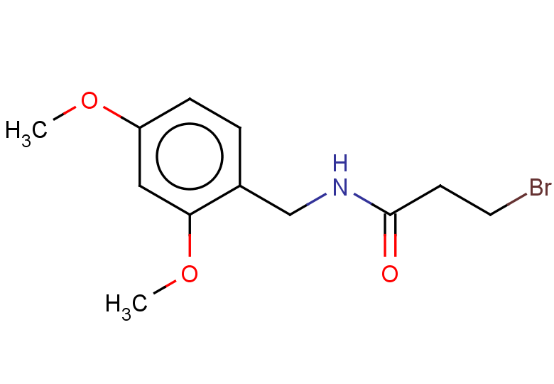 3-bromo-N-[(2,4-dimethoxyphenyl)methyl]propanamide