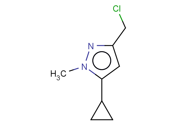3-(chloromethyl)-5-cyclopropyl-1-methyl-1H-pyrazole