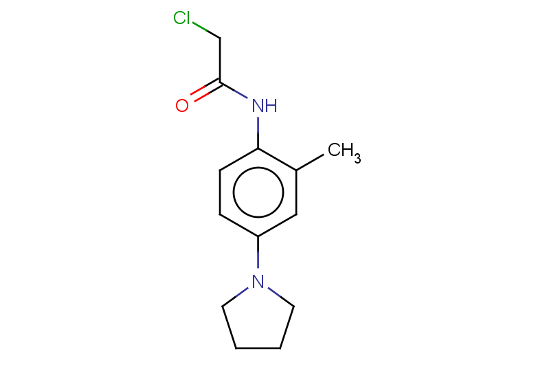 2-chloro-N-[2-methyl-4-(pyrrolidin-1-yl)phenyl]acetamide
