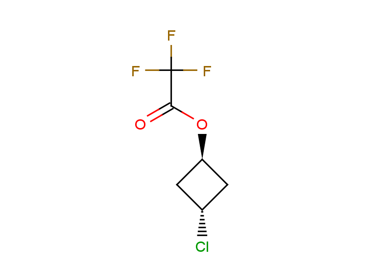 3-chlorocyclobutyl 2,2,2-trifluoroacetate, trans