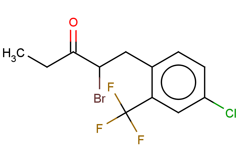 2-bromo-1-[4-chloro-2-(trifluoromethyl)phenyl]pentan-3-one