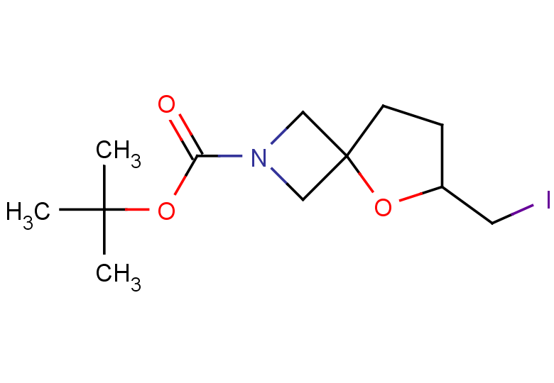 tert-butyl 6-(iodomethyl)-5-oxa-2-azaspiro[3.4]octane-2-carboxylate