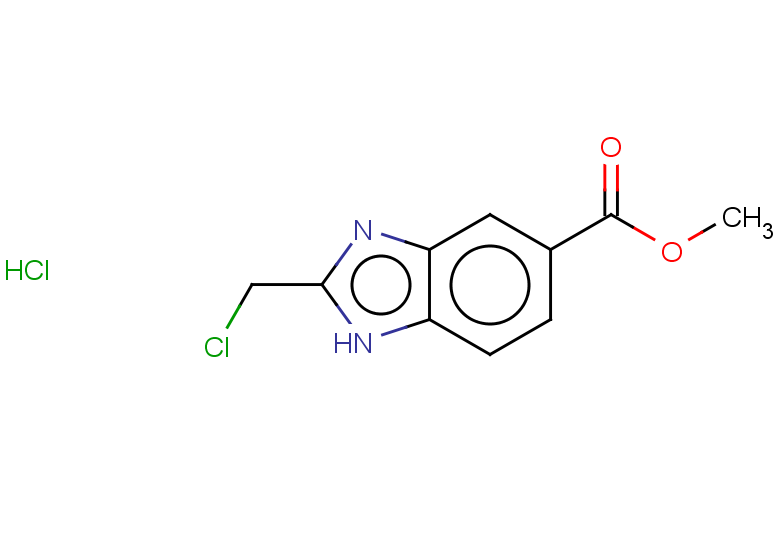 methyl 2-(chloromethyl)-1H-1,3-benzodiazole-5-carboxylate hydrochloride