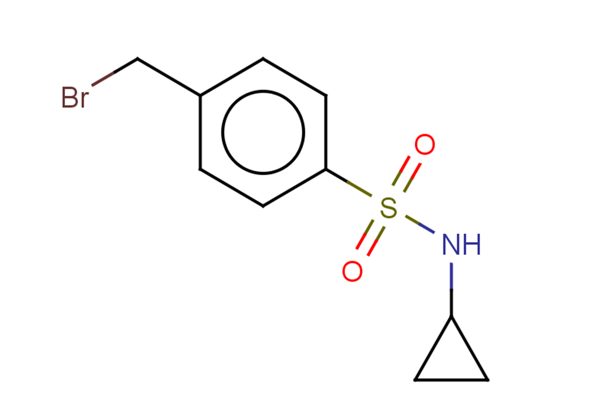 4-(bromomethyl)-N-cyclopropylbenzene-1-sulfonamide