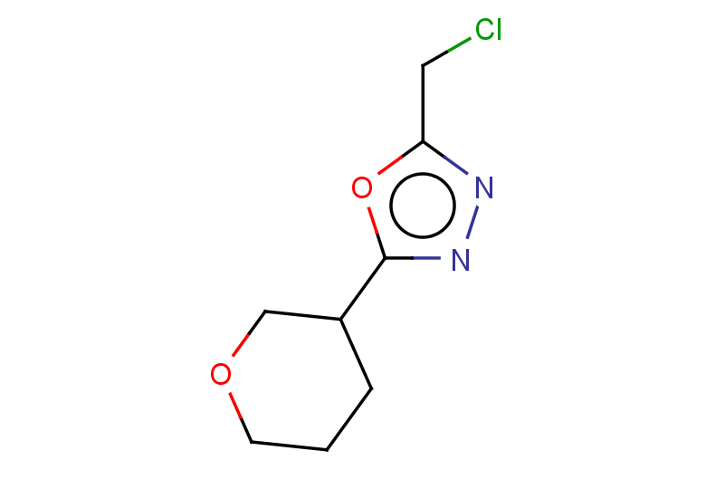2-(chloromethyl)-5-(oxan-3-yl)-1,3,4-oxadiazole