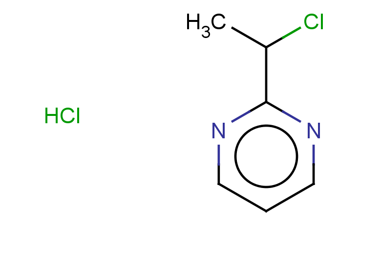 2-(1-chloroethyl)pyrimidine hydrochloride