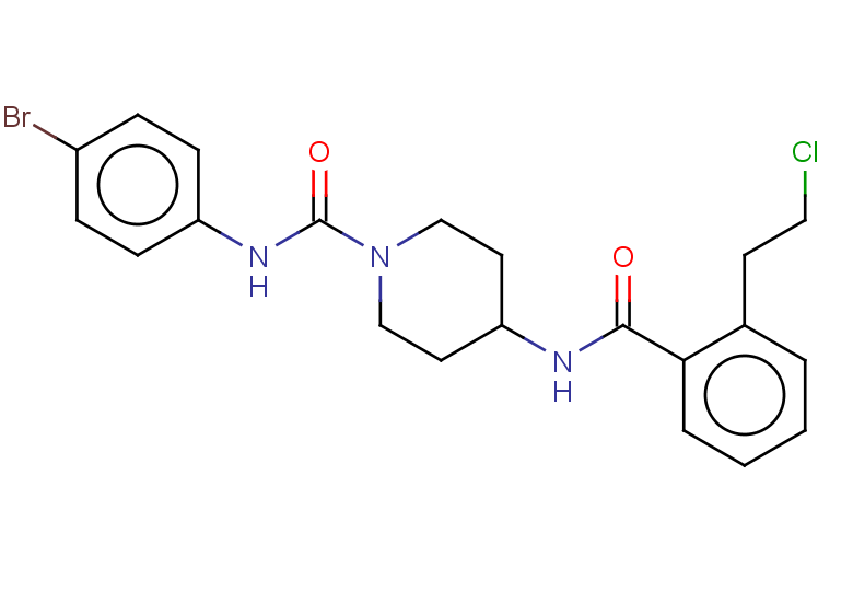 N-(4-bromophenyl)-4-[2-(2-chloroethyl)benzamido]piperidine-1-carboxamide