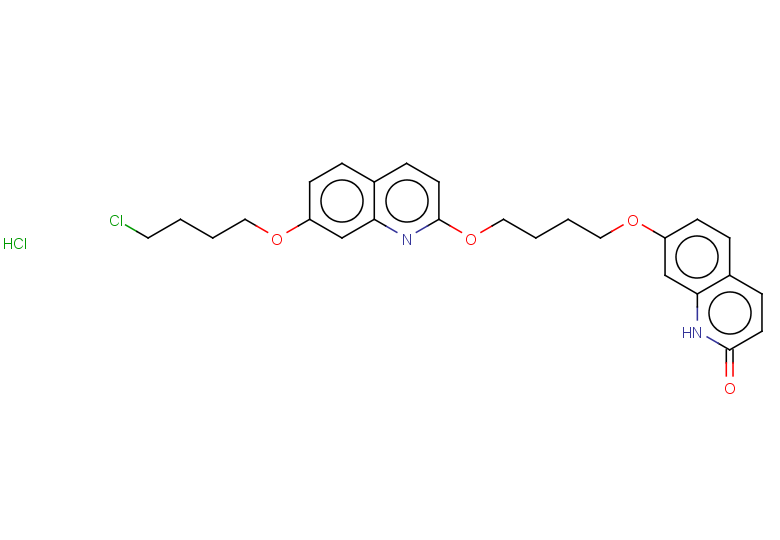 7-(4-{[7-(4-chlorobutoxy)quinolin-2-yl]oxy}butoxy)-1,2-dihydroquinolin-2-one hydrochloride