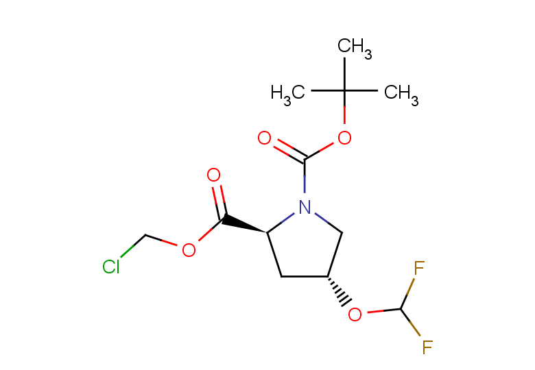 1-tert-butyl 2-chloromethyl (2S,4R)-4-(difluoromethoxy)pyrrolidine-1,2-dicarboxylate
