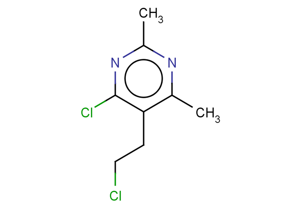 4-chloro-5-(2-chloroethyl)-2,6-dimethylpyrimidine