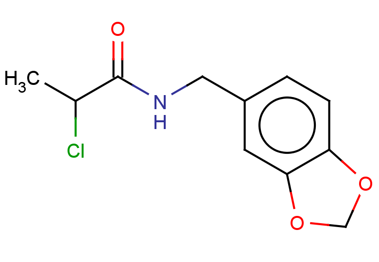N-(1,3-dioxaindan-5-ylmethyl)-2-chloropropanamide