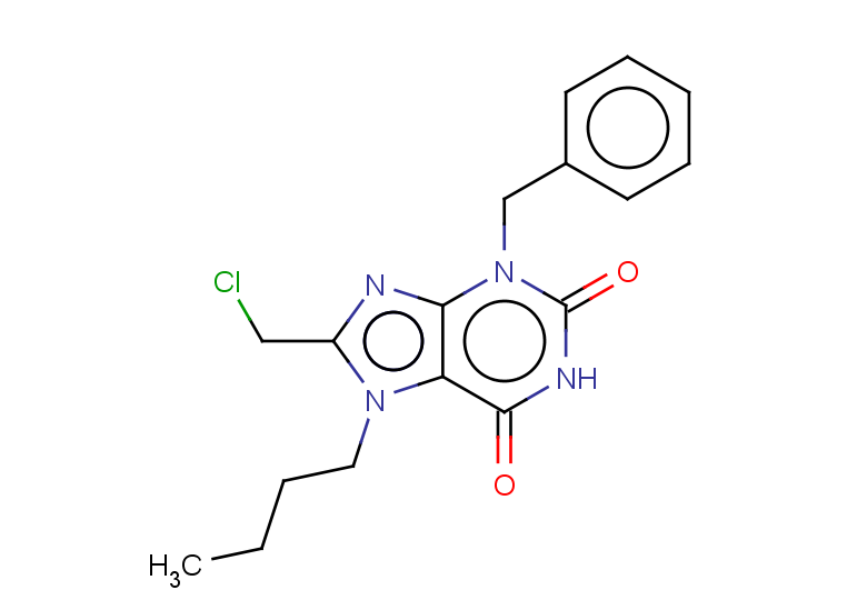 3-benzyl-7-butyl-8-(chloromethyl)-2,3,6,7-tetrahydro-1H-purine-2,6-dione