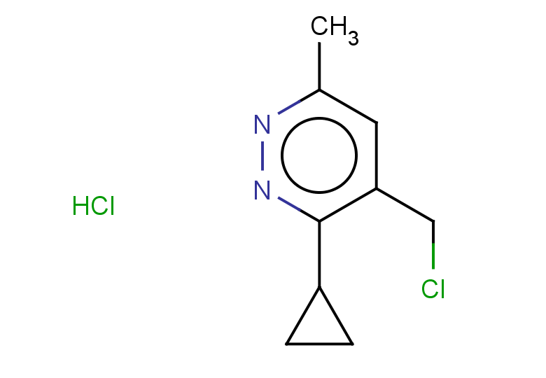 4-(chloromethyl)-3-cyclopropyl-6-methylpyridazine hydrochloride
