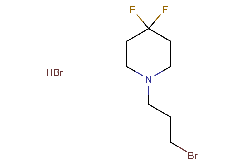 1-(3-bromopropyl)-4,4-difluoropiperidine hydrobromide