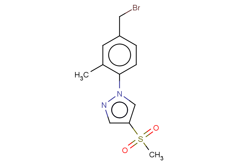 1-[4-(bromomethyl)-2-methylphenyl]-4-methanesulfonyl-1H-pyrazole
