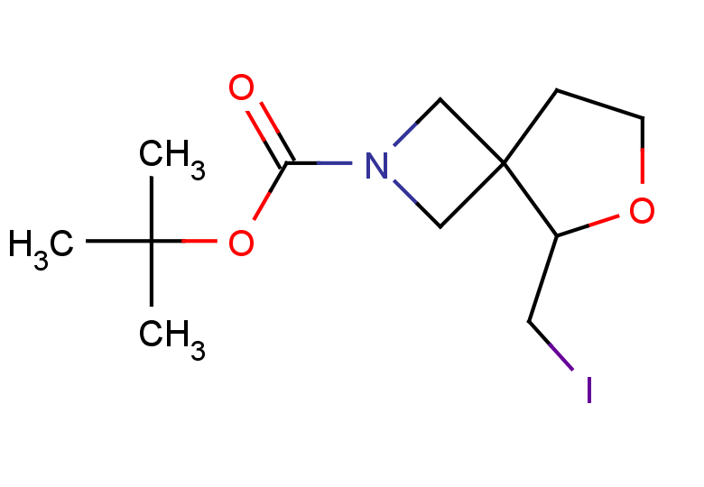 tert-butyl 5-(iodomethyl)-6-oxa-2-azaspiro[3.4]octane-2-carboxylate
