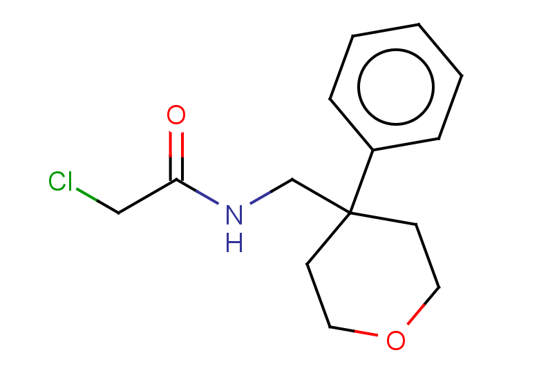 2-chloro-N-[(4-phenyloxan-4-yl)methyl]acetamide