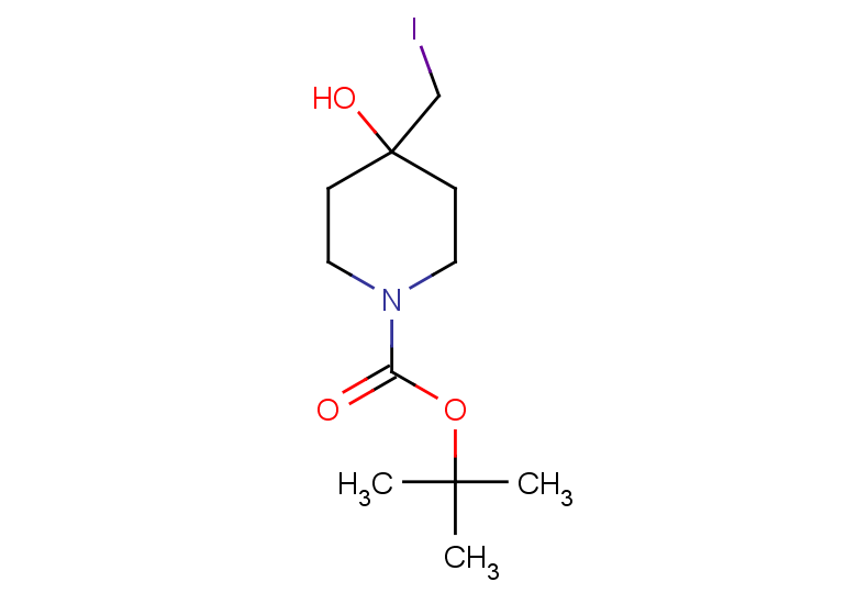 tert-butyl 4-hydroxy-4-(iodomethyl)piperidine-1-carboxylate
