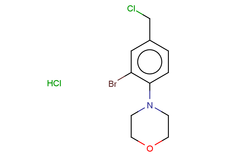 4-[2-bromo-4-(chloromethyl)phenyl]morpholine hydrochloride