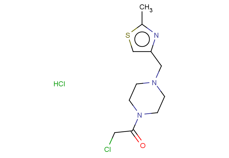 2-chloro-1-{4-[(2-methyl-1,3-thiazol-4-yl)methyl]piperazin-1-yl}ethan-1-one hydrochloride