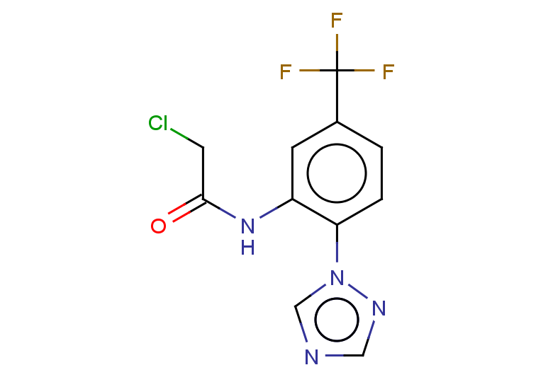 2-chloro-N-[2-(1H-1,2,4-triazol-1-yl)-5-(trifluoromethyl)phenyl]acetamide
