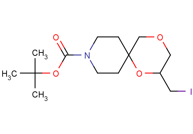 tert-butyl 2-(iodomethyl)-1,4-dioxa-9-azaspiro[5.5]undecane-9-carboxylate