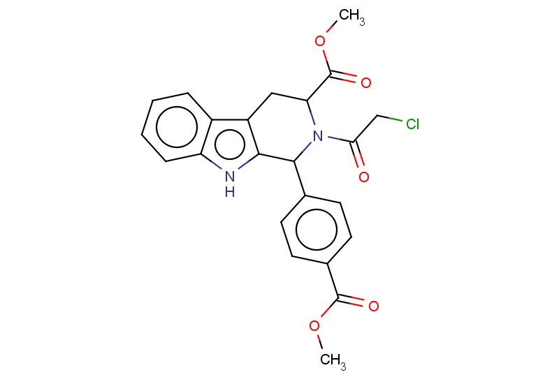 methyl 2-(2-chloroacetyl)-1-(4-(methoxycarbonyl)phenyl)-2,3,4,9-tetrahydro-1H-pyrido[3,4-b]indole-3-carboxylate